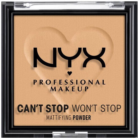 Polvos compactos matificantes NYX Professional Makeup Can't Stop Won't Stop - 05 Dorado 6 g