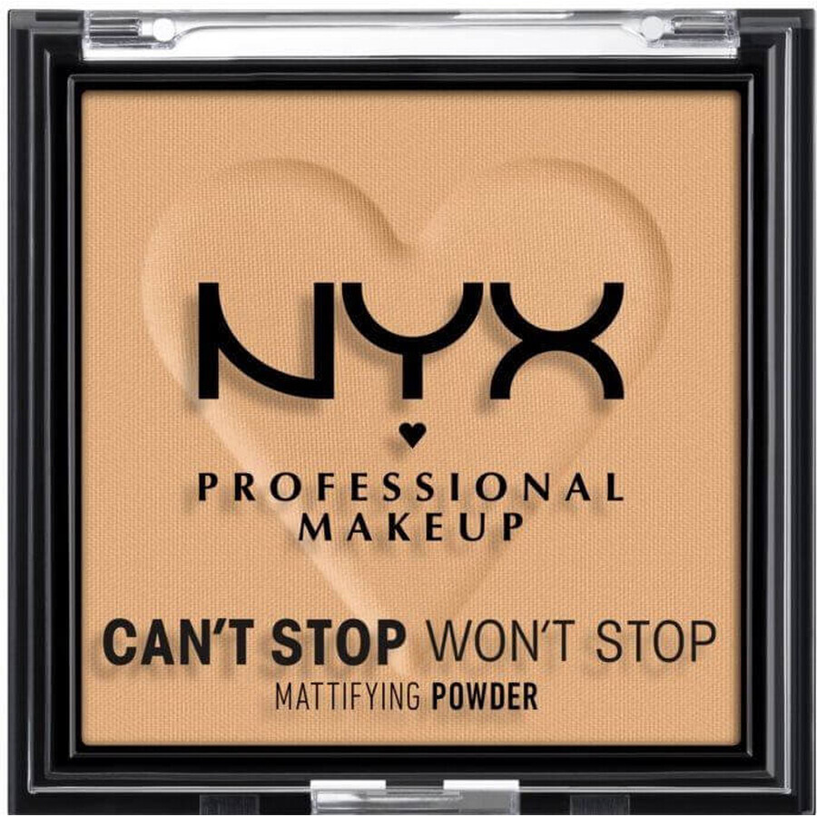 Polvos compactos matificantes NYX Professional Makeup Can't Stop Won't Stop - 05 Dorado 6 g