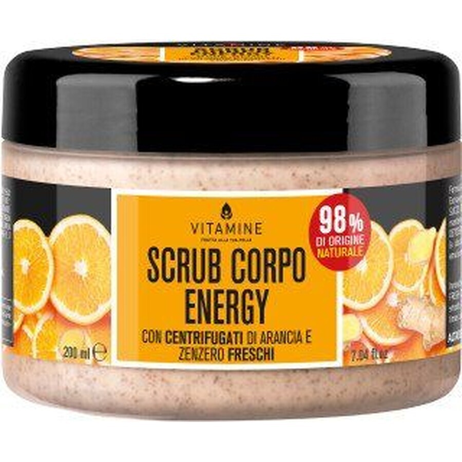 Erboristica Vitamins Energy Sinaasappel en Gember Lichaamsscrub 200 ml