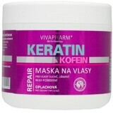 Vivapharm Keratin masca de par cu cofeina - clătire 600 ml