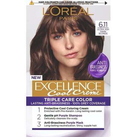 L'Oréal Paris Excellence Cool Creme Permanente Kleur 6.11 Ultra asblond donker