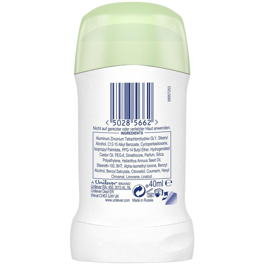 Dove Go Fresh Komkommer en Groene Thee Antitranspirant Solid 40 ml