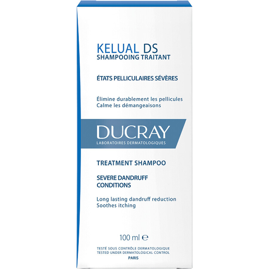 Ducray Kelual DS Shampoo per forfora severa con arrossamento intenso del cuoio capelluto e prurito 100 ml