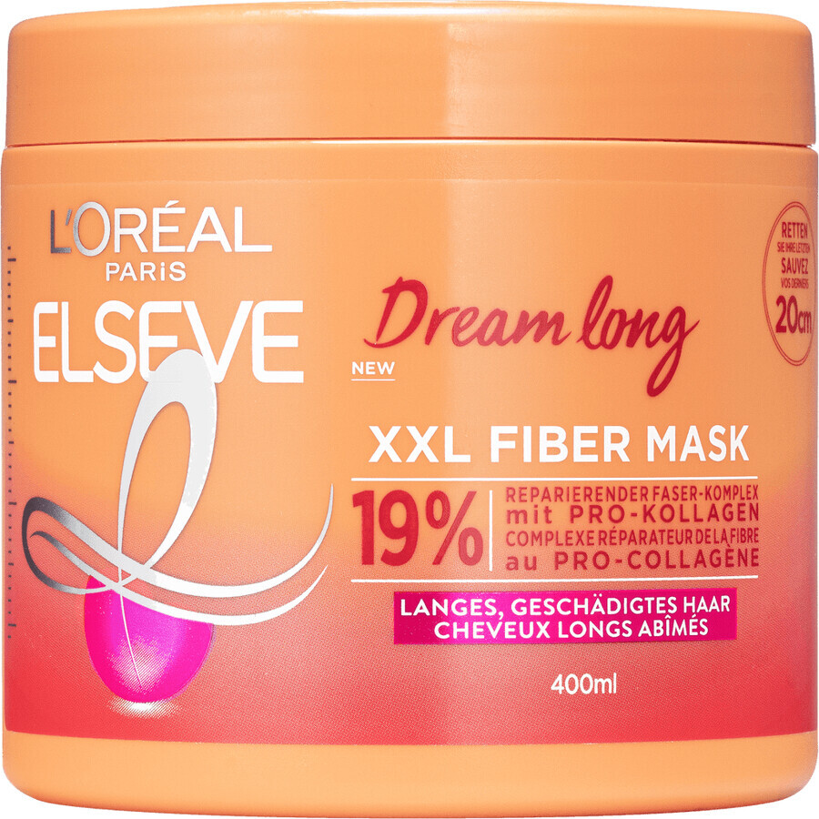 L'Oréal Paris Elseve Elseve Dream Dream Long XXL Maschera per capelli in fibra 400 ml