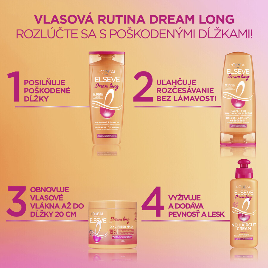 L'Oréal Paris Elseve Elseve Dream Dream Long XXL Maschera per capelli in fibra 400 ml