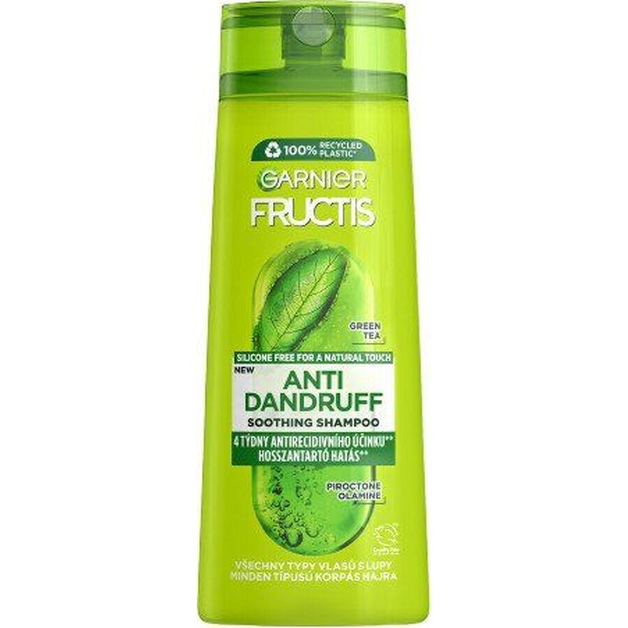 Garnier Fructis Champú anticaspa calmante para todo tipo de caspa, 250 ml