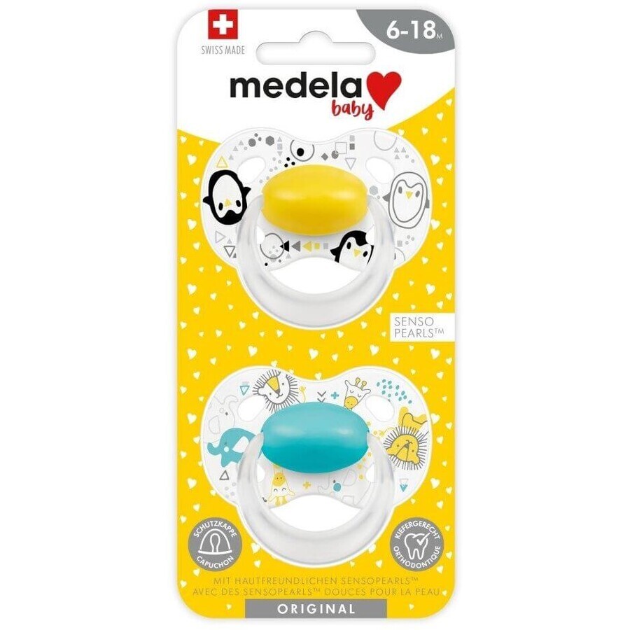 Medela unisex pacifier Medela 6-18m 2 pcs