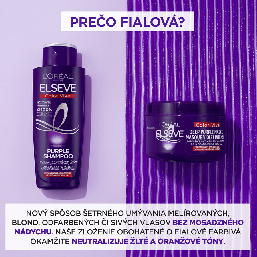 L'Oréal Paris Elseve Elseve Colour Vive Mascarilla Morada 250 ml