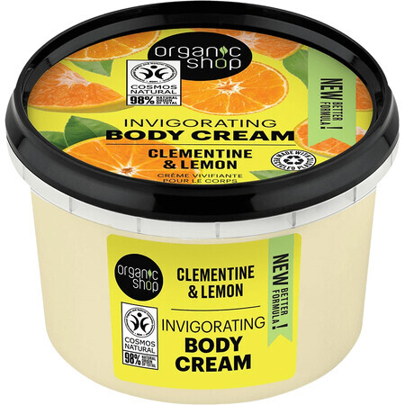 Organic Shop Verkwikkende Bodycrème Clementine en Citroen 250 ml