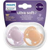 Philips Avent Ultrasoft Premium Premium Neutral Pacifier 6-18m Girl 2 pcs