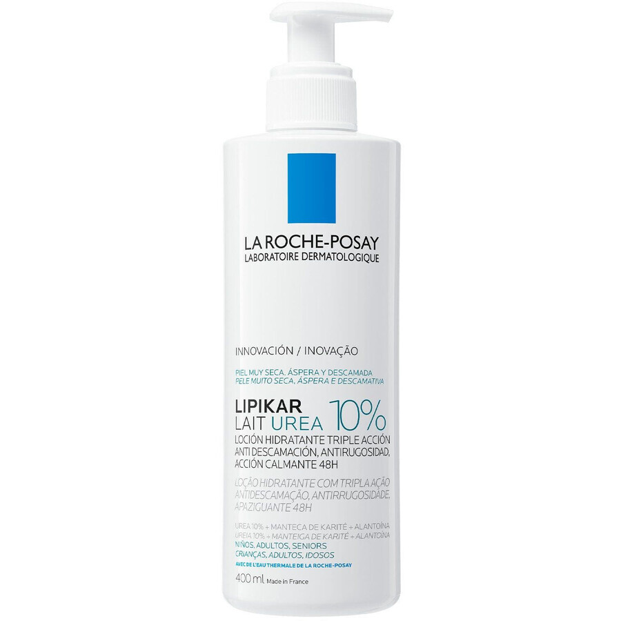 La Roche-Posay Lipikar 10% UREA lozione corpo per pelli molto secche, ruvide e desquamate 400 ml