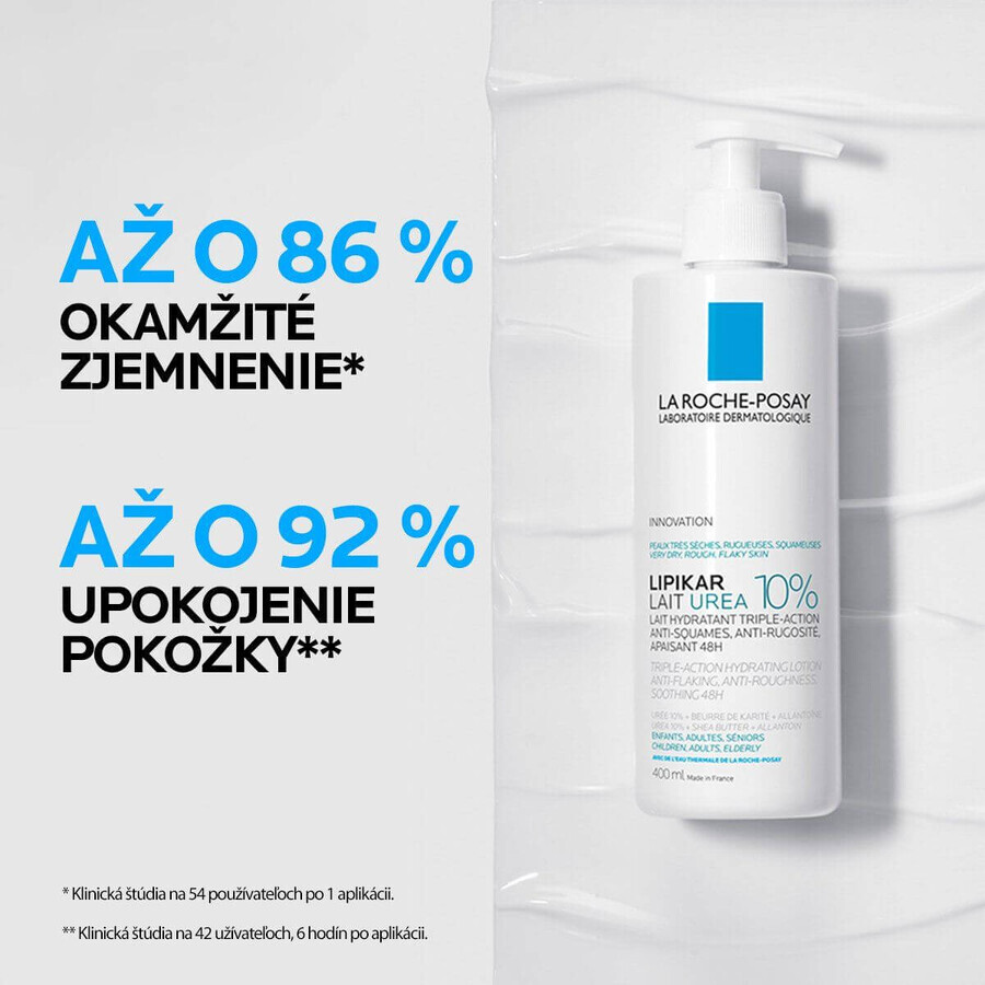 La Roche-Posay Lipikar 10% UREA lozione corpo per pelli molto secche, ruvide e desquamate 400 ml