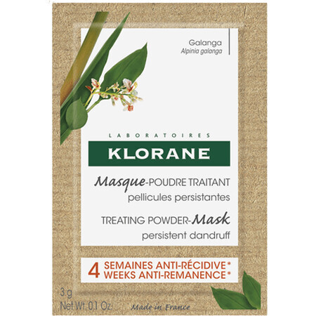 Klorane Hair mask powder with galangal 3 x 8 g