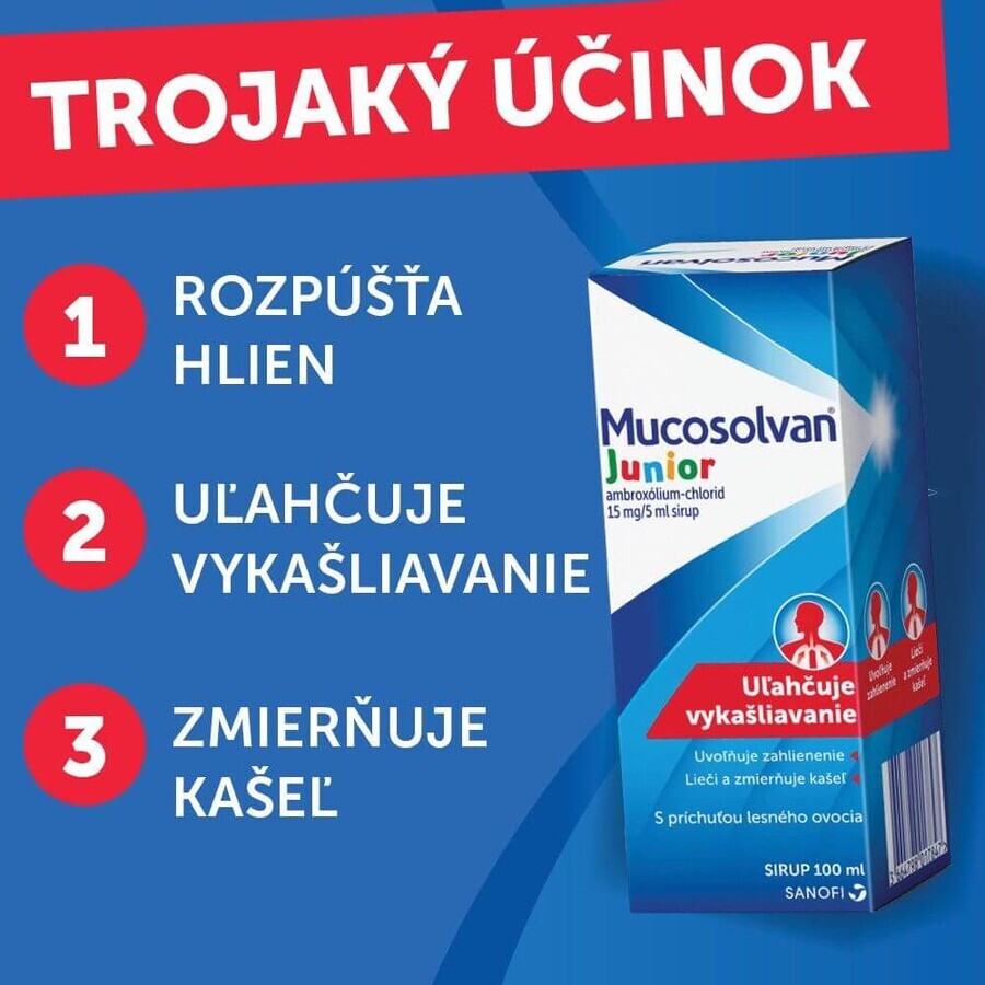 Mucosolvan ® Junior siroop 15mg/5ml 100 ml