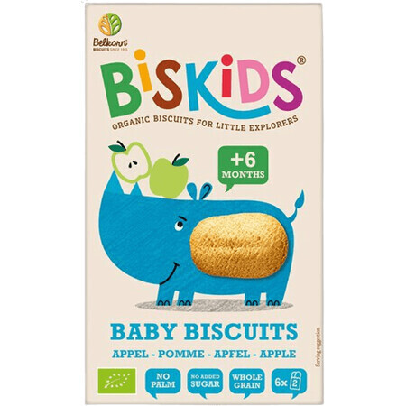 Belkorn BISkids Organic soft baby biscuits with apple juice without added sugar 120 g