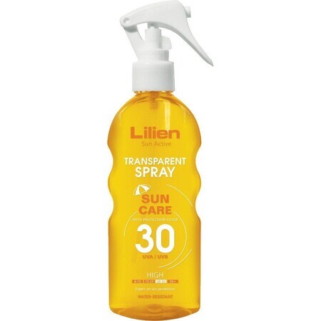 Lilien zonne actieve transparante spray SPF 30, 200 ml