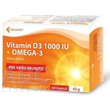 Noventis VITAMIN D3 1000 IU + OMEGA-3, 60 capsules