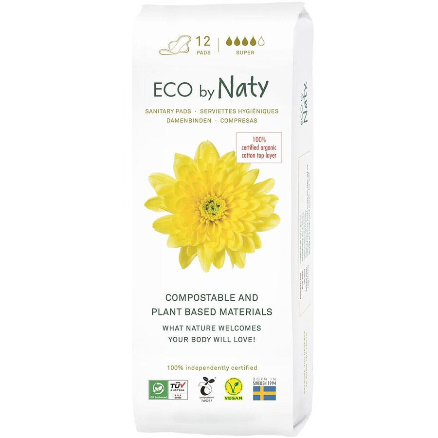 Eco by Naty ECO pads for women super 12 pcs