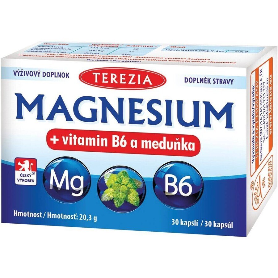 Theresa Magnesio + vitamina B6 y melisa 30 cápsulas