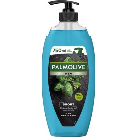 Palmolive Men Pumpa Sport Gel de duș 3 în 1 pentru bărbați 750 ml