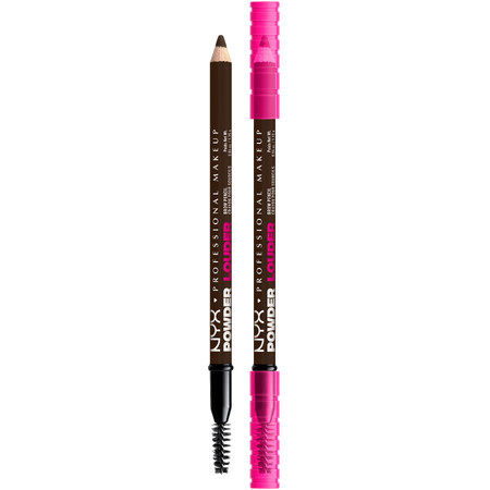 NYX Professional Makeup Powder Louder Brow Pencil Brauenstift, dunkelbraun