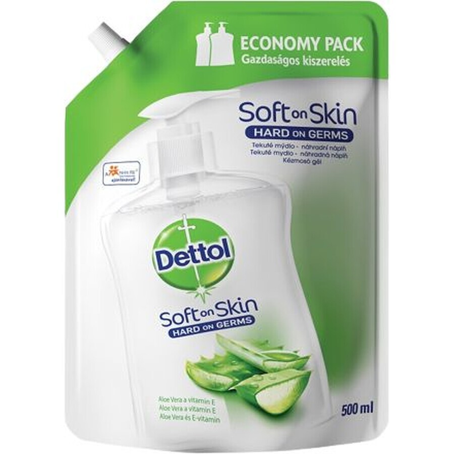 Dettol Refill Liquid Soap Aloe Vera and Vitamin E 500 ml