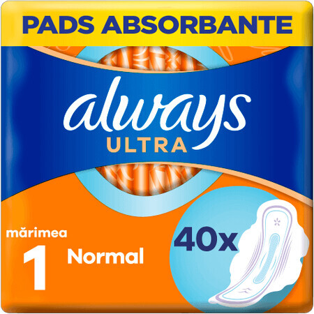 Always Ultra Normal Maandverband met vleugels 40 stuks