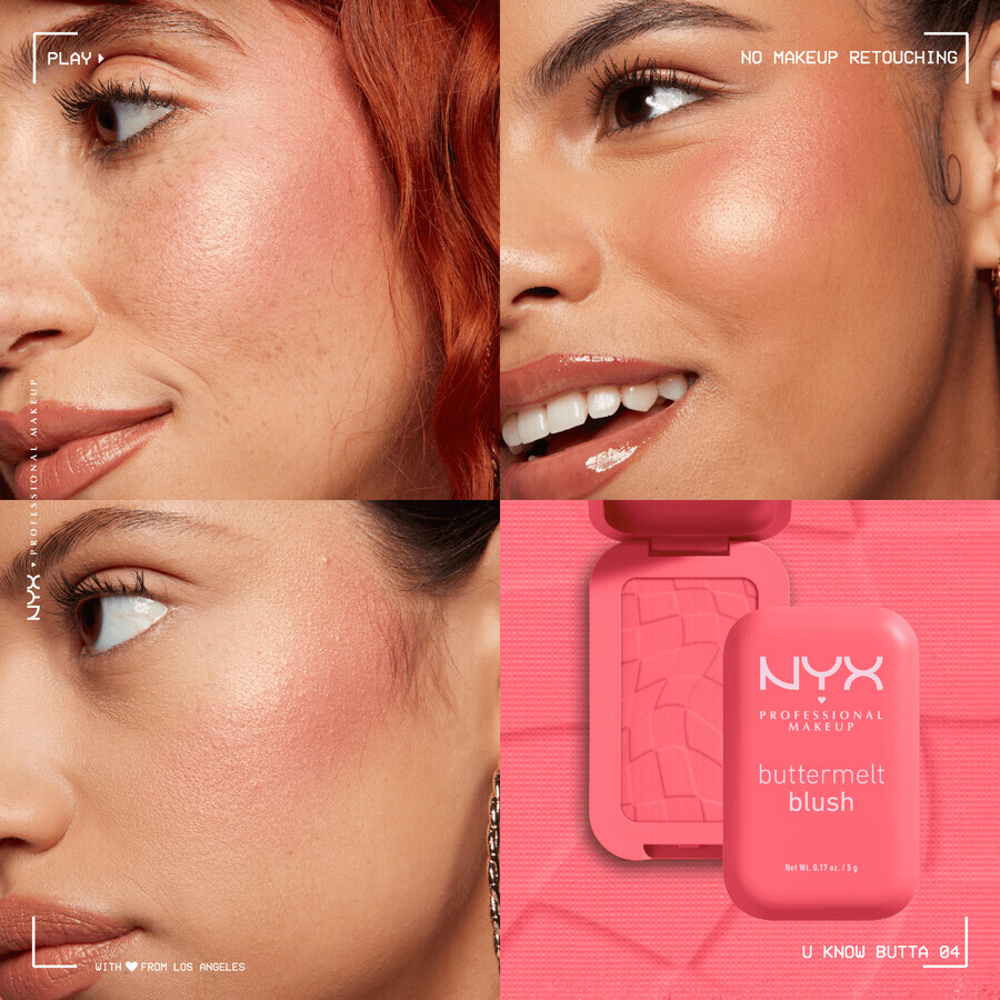 NYX Professional Makeup Buttermelt Blush 04 U Know Butta Powder Blush