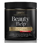 Beauty Help Formule Collagène Ultra-Complexe 9-en-1, Saveur Fraise, 300 g, Zenyth