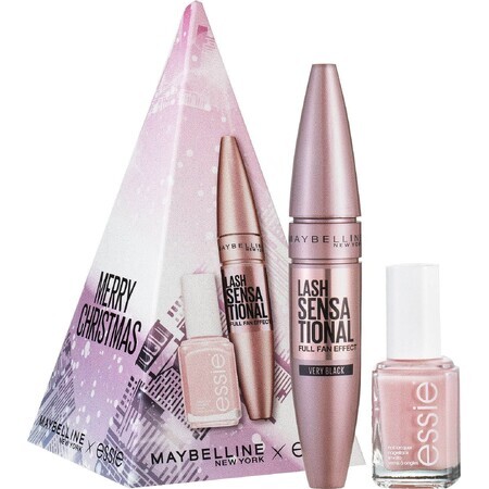 Maybelline New York Frohe Weihnachten! Das Weihnachtspaket 2023 - Mascara + Nagellack