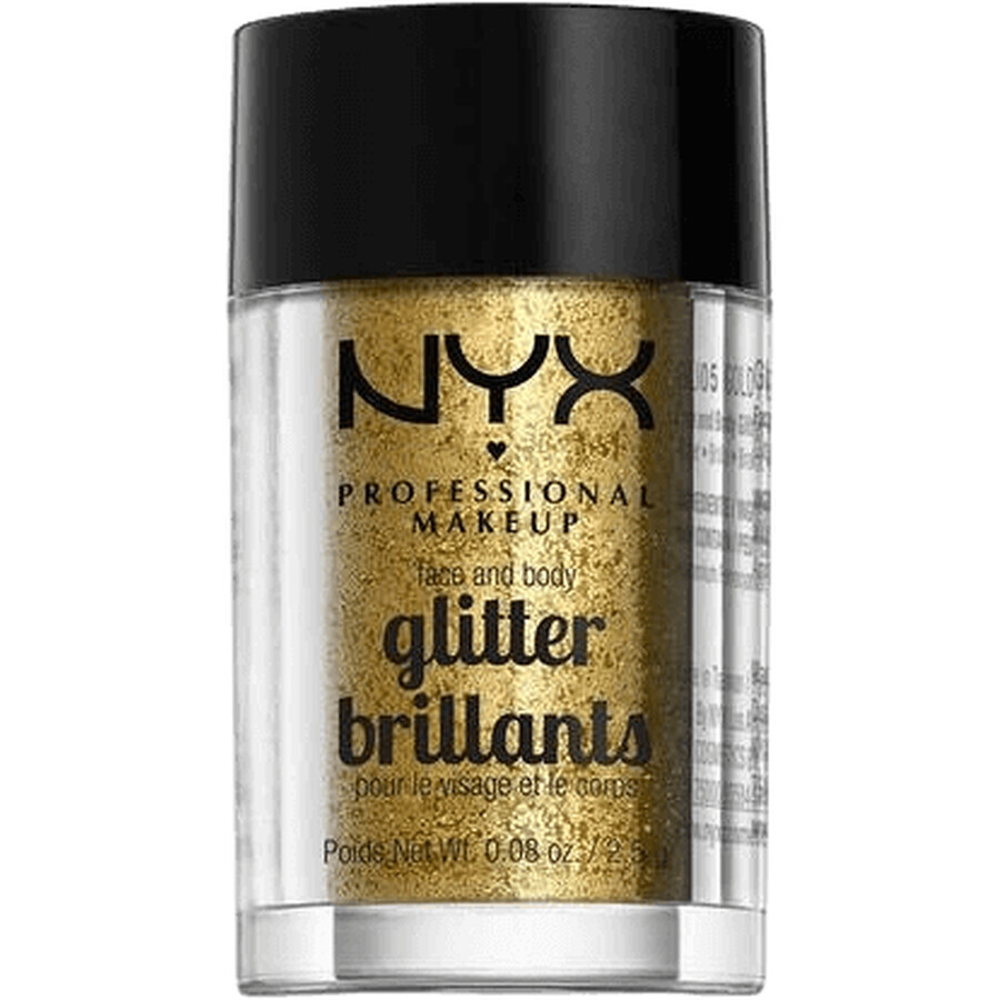 NYX Professional Makeup Face & Body Glitter Glitter - Gold 2.5 g