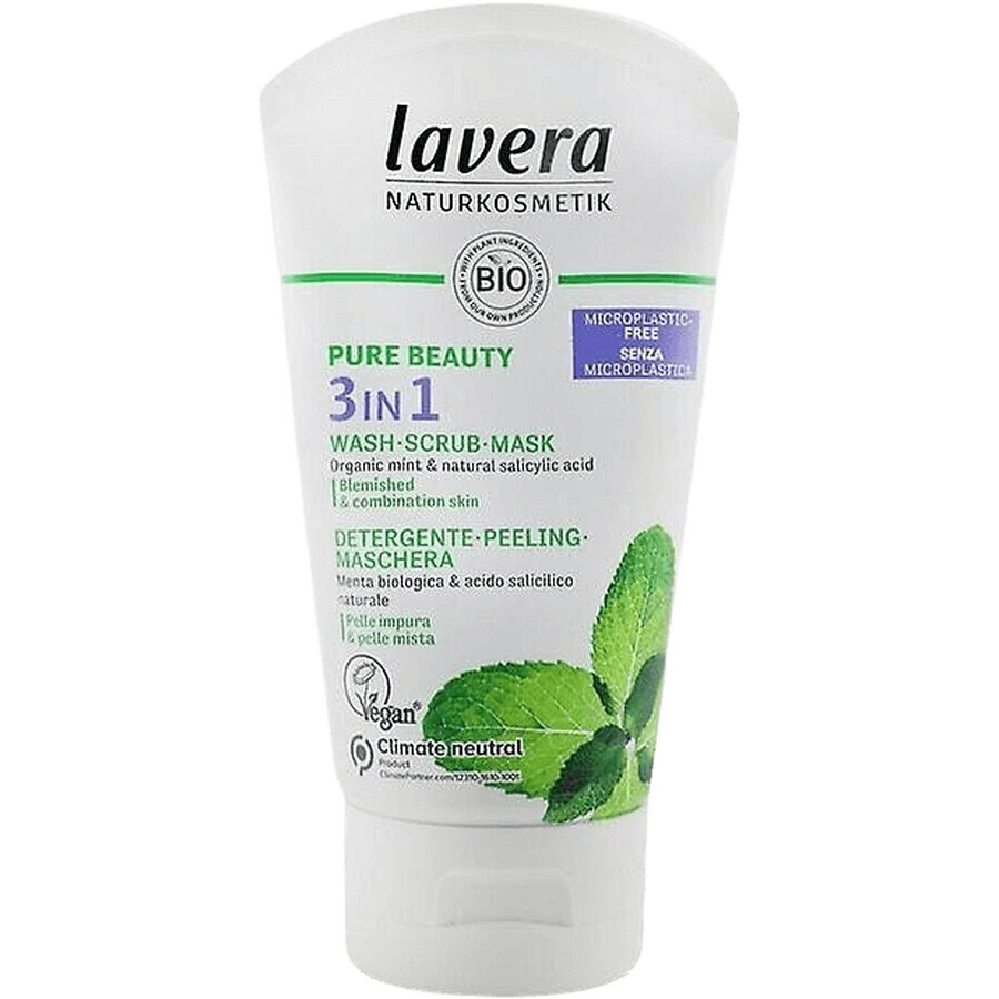 Lavera 3en1 Limpieza & Exfoliación & Mascarilla Facial 125 ml