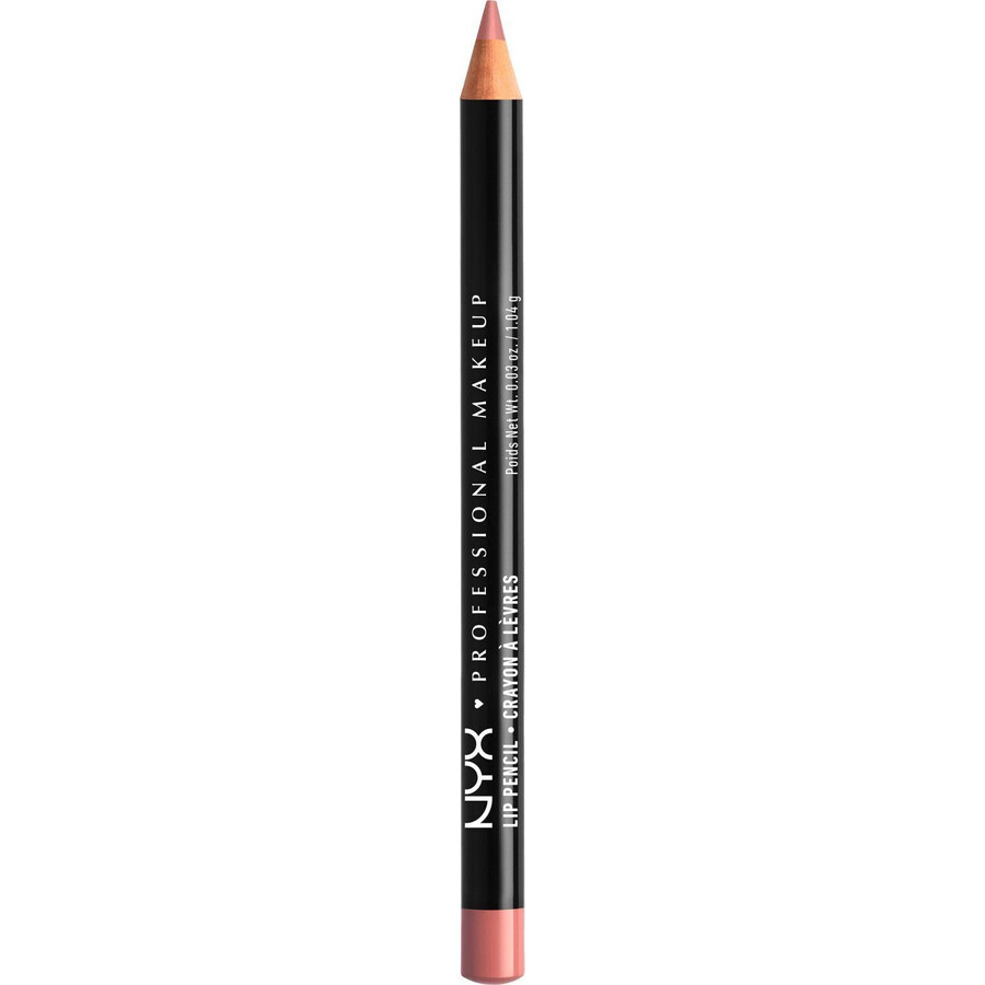 NYX Professional Makeup Slim Lip Pencil Lápiz de contorno de labios - rosa pálido 1 g