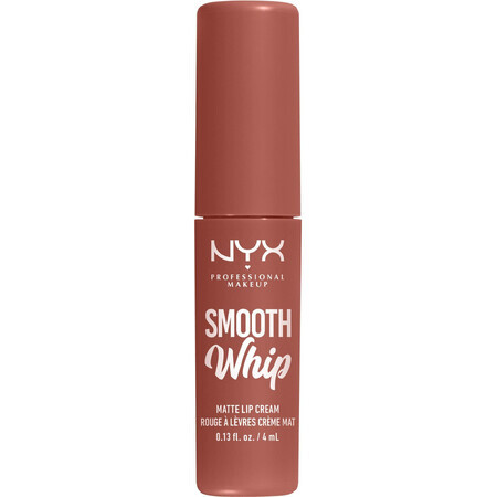 NYX Professional Makeup Smooth Whip Smooth Whip Matte Lip Cream 04 Barra de labios líquida mate Teddy Fluff, 4 ml