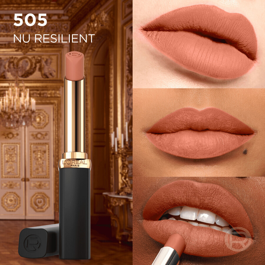 L'Oréal Paris Colour Riche Intense Barra de Labios Mate Volumen Intenso 505 le nude resilie 1.8 g