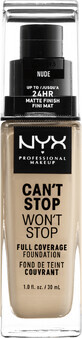 NYX Professionele Make-up NYX Professionele Make-up Can&#39;t Stop Won&#39;t Stop 24 uur Foundation Hoge Dekkingsgraad Make-up Blush - 6.5 Nude 30ml