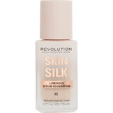 Revolution Skin Silk Silk Serum Foundation Foundation F2 Makeup 23 ml