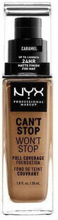 NYX Professionele Make-up NYX Professionele Make-up Can&#39;t Stop Won&#39;t Stop 24 Uur Hoge Dekking Foundation - 15 Caramel 30 ml