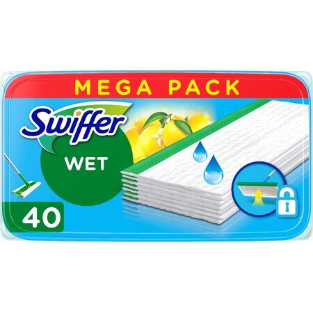 Swiffer Toallitas húmedas para suelos con sabor a cítricos 40 unidades