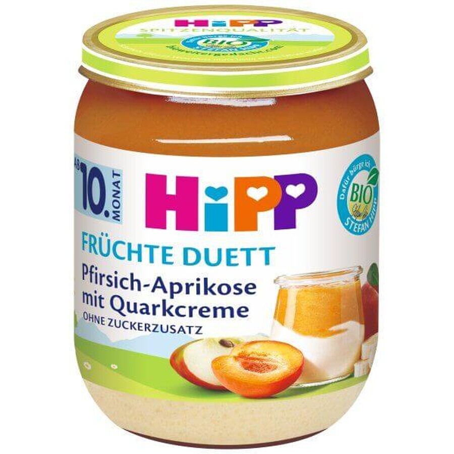 HiPP Organic Fruit Duet Peach and Blueberry with Cream Cheese 160 g