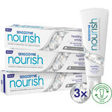 Sensodyne Nourish Zacht Verzachtende Whitening Tandpasta 3 x 75 ml