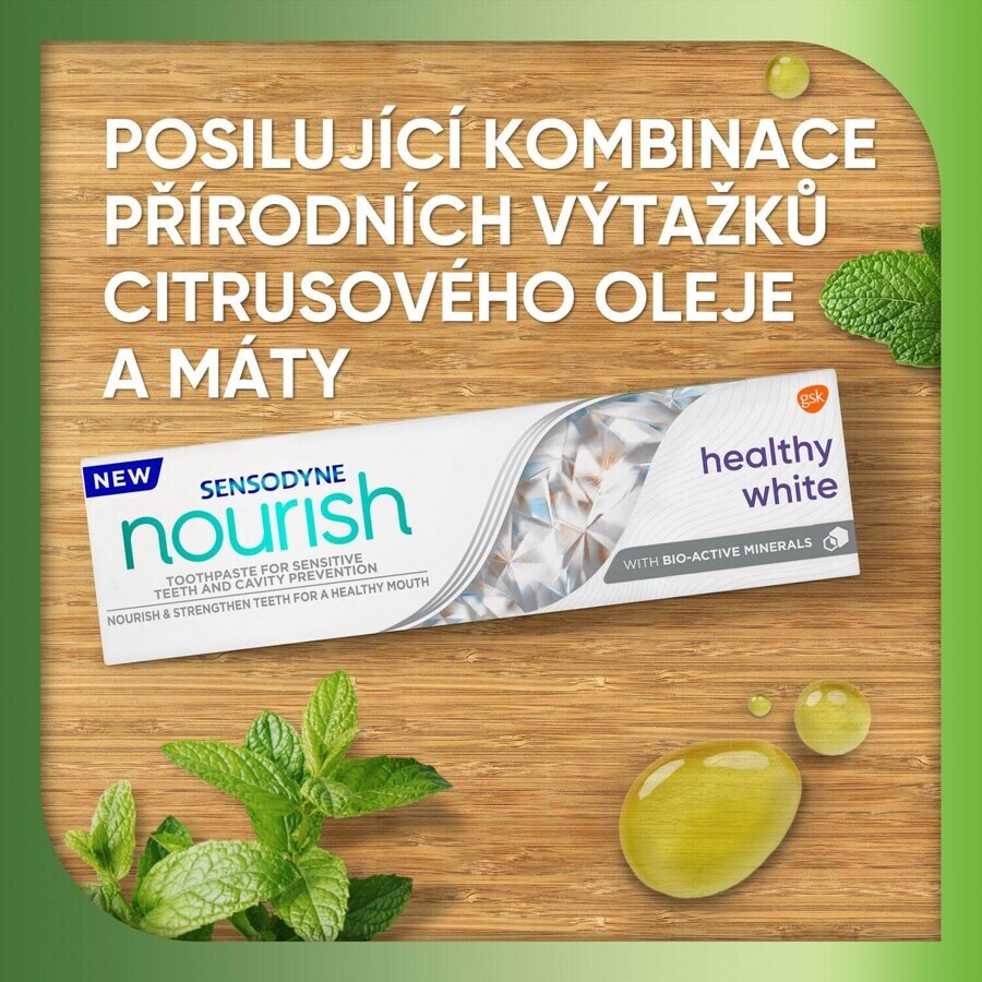 Sensodyne Nourish Zacht Verzachtende Whitening Tandpasta 3 x 75 ml