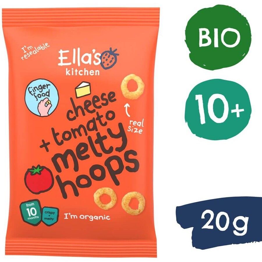 Ella's Kitchen Bio Knusprige Käse- und Tomatenringe 20 g