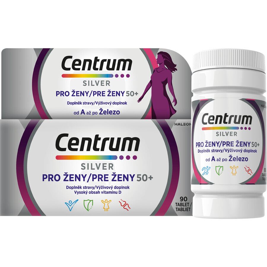 Centrum multivitamine pour femmes 50+, 90 comprimés