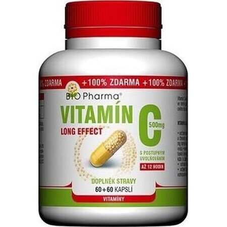 Bio Pharma Vitamin C 500 mg long acting 120 capsules