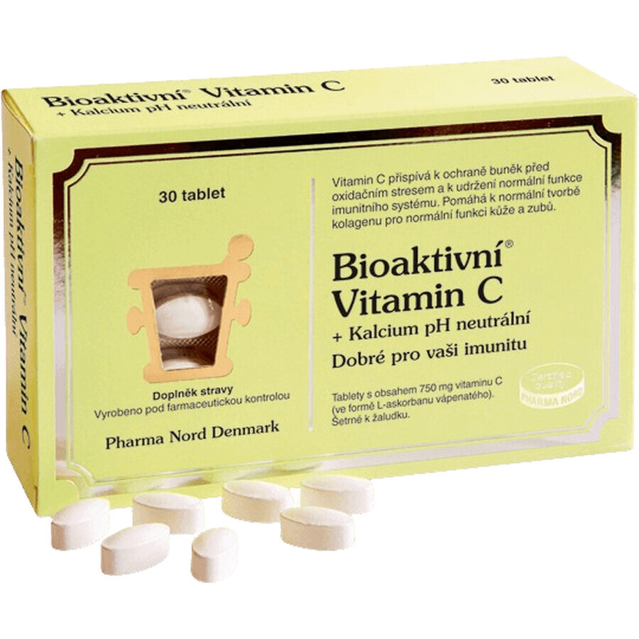 Bioactieve vitamine C + calcium pH-neutraal 30 tabletten