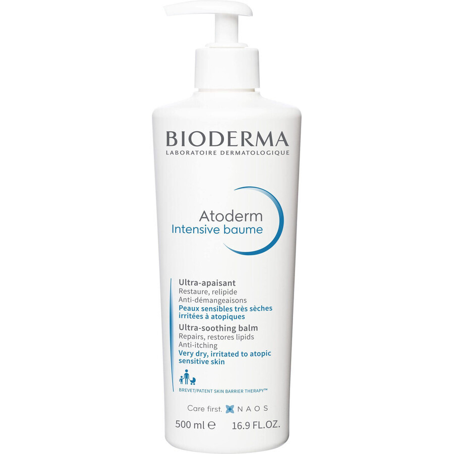 Bioderma Atoderm Bálsamo corporal intensivo para pieles atópicas y muy secas 500 ml