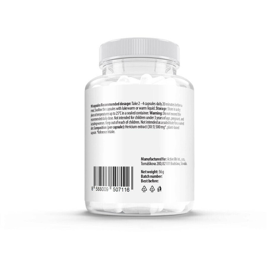 Zerex Hericium 500mg - memorie și concentrare 90 capsule moi