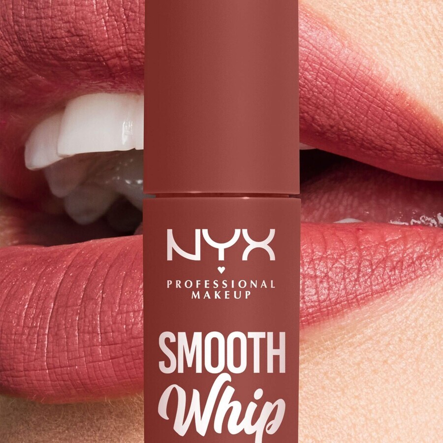 NYX Professional Makeup Smooth Whip Smooth Whip Matte Lip Cream 03 Late Foam Matte Liquid Lipstick, 4 ml