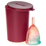 Yuuki Rainbow Small Zachte menstruatiecup, inclusief sterilisatiecup